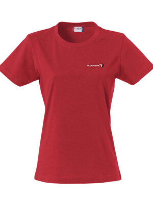 T-shirt NewWave i bomull, dam, röd, Nw029031/6-8001